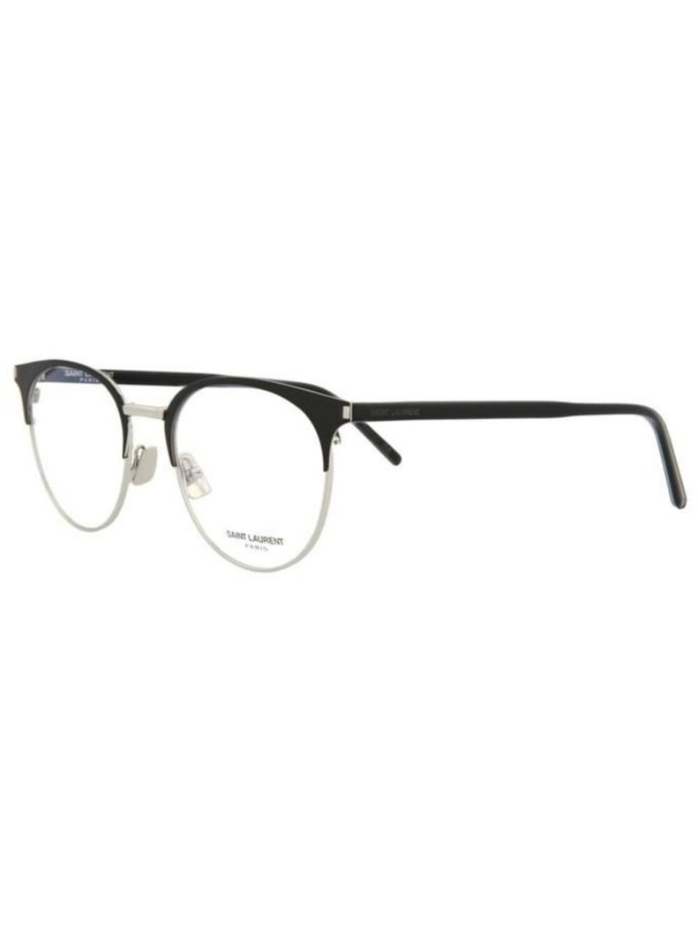 New Saint Laurent Mens Round/Oval Black Black Transparent Fashion Designer Eyegl